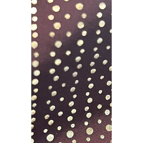 SPANX Metallic Dot Print Active 7/8 Leggings in Wine/Rose Gold Large Medium NWOT - Picture 7 of 8